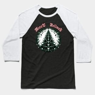 Macabre Christmas Tree Baseball T-Shirt